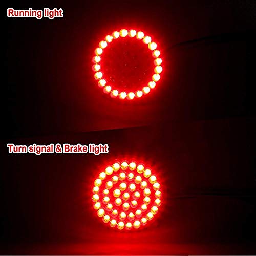 ZYTC 3 1/4" LED Turn Signals Flat Style Rear 1157 LED Turn Signal Kit For Harley - Image 4