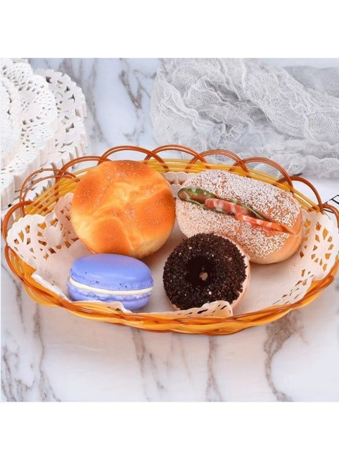 200Pcs Disposable Oval Oil Absorbent Paper Home Kitchen Food Paper Mats Baking Paper Mats 7.5*10.5Inch - Image 2