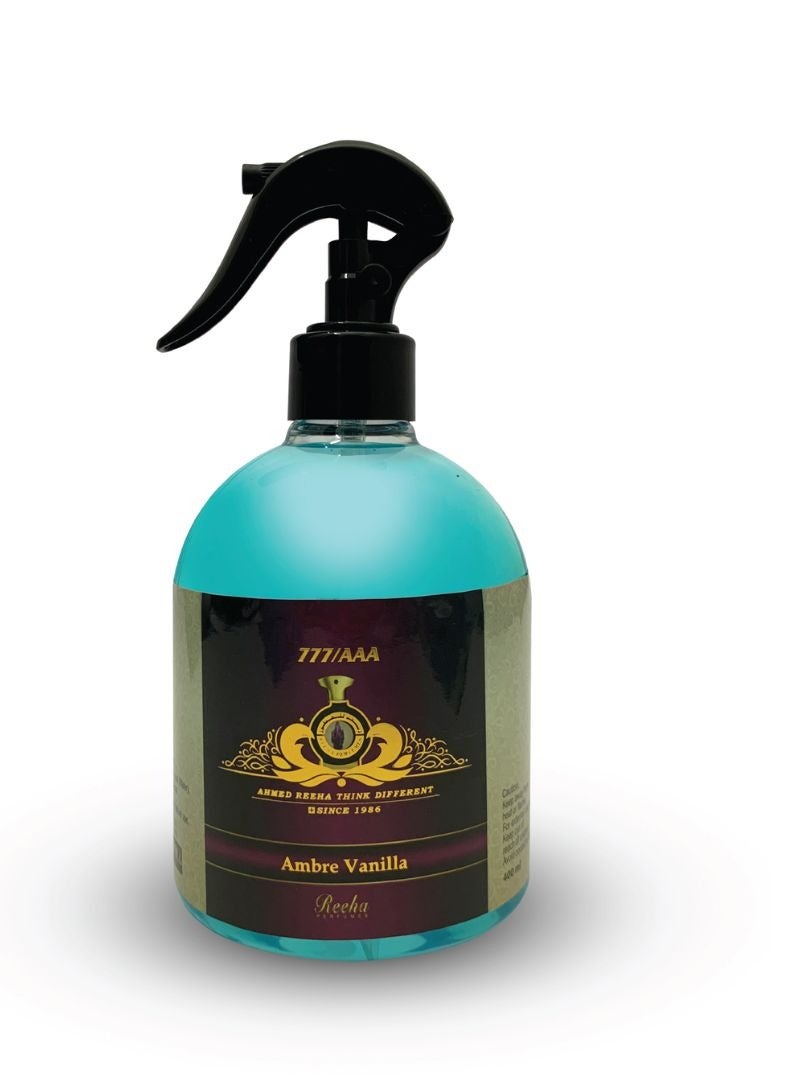 Reeha Perfumes Ambre Vanilla Air Freshener – 400ml - Image 1