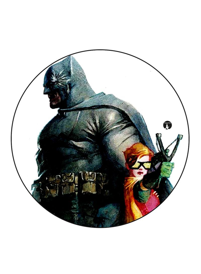 RKN Batman Printed Round Pin Badge Multicolour - Image 1