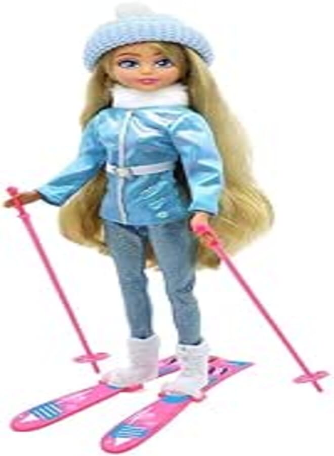 Sunman Dreameez Doll Sking Set for Baby Girl, 29 cm Height