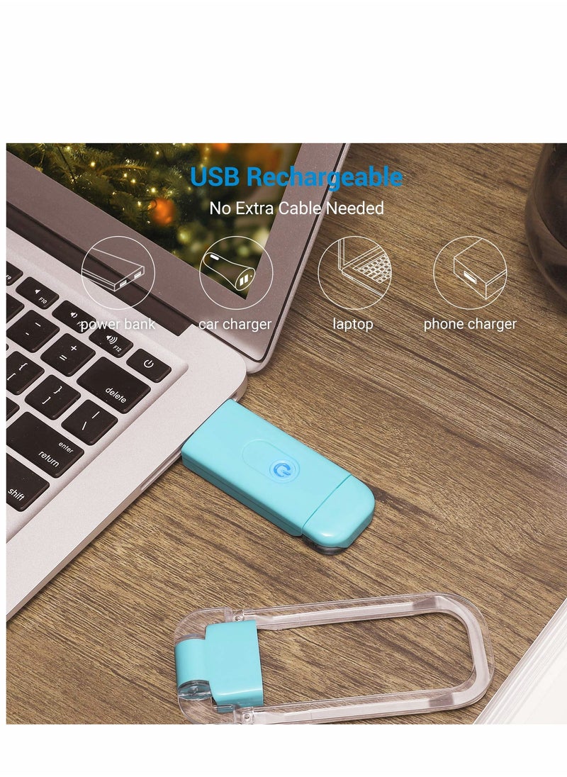 Generic - USB Rechargeable Book Light with Blue Light Blocking, LED Clip-On Design, 2 Brightness Levels, Eye Protection for Kids and Adults - Image 1