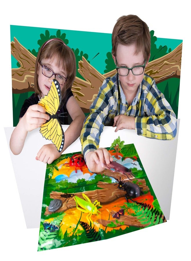 Deluxebase Jumbo Playset - Insects & Butterflies Figurines from 9-Piece Large Animal Figurine Toy Set Including Butterflies, Bees and Bugs. Great Kids Toys, Gifts and Party Favors. - Image 2