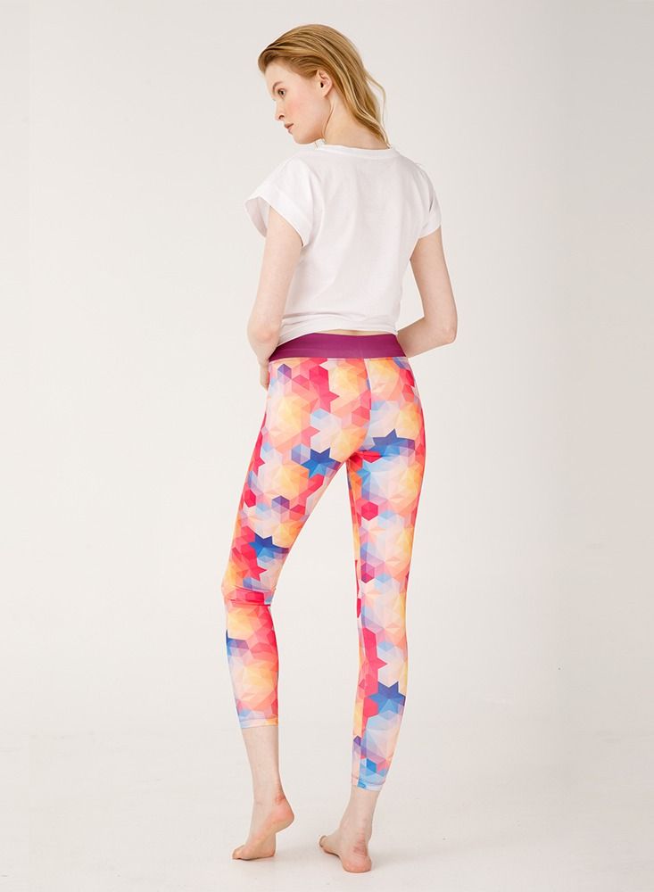 Biggdesign Aura Leggings Bicycle Pattern Printed Leggings Long Tights Polyester FabricTights Sports leggings  - Image 4
