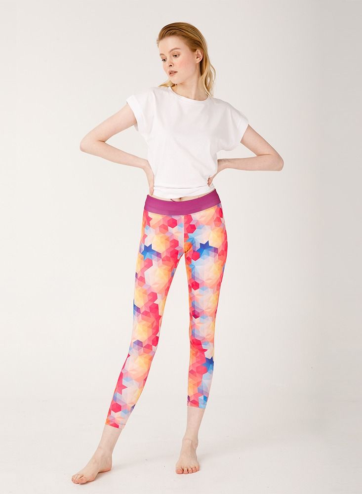 Biggdesign Aura Leggings Bicycle Pattern Printed Leggings Long Tights Polyester FabricTights Sports leggings  - Image 2