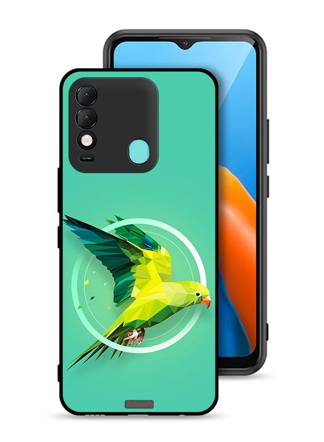 Tolwak Tecno Spark 8 Protective Case Cover Parrot Abstract Art - Image 1