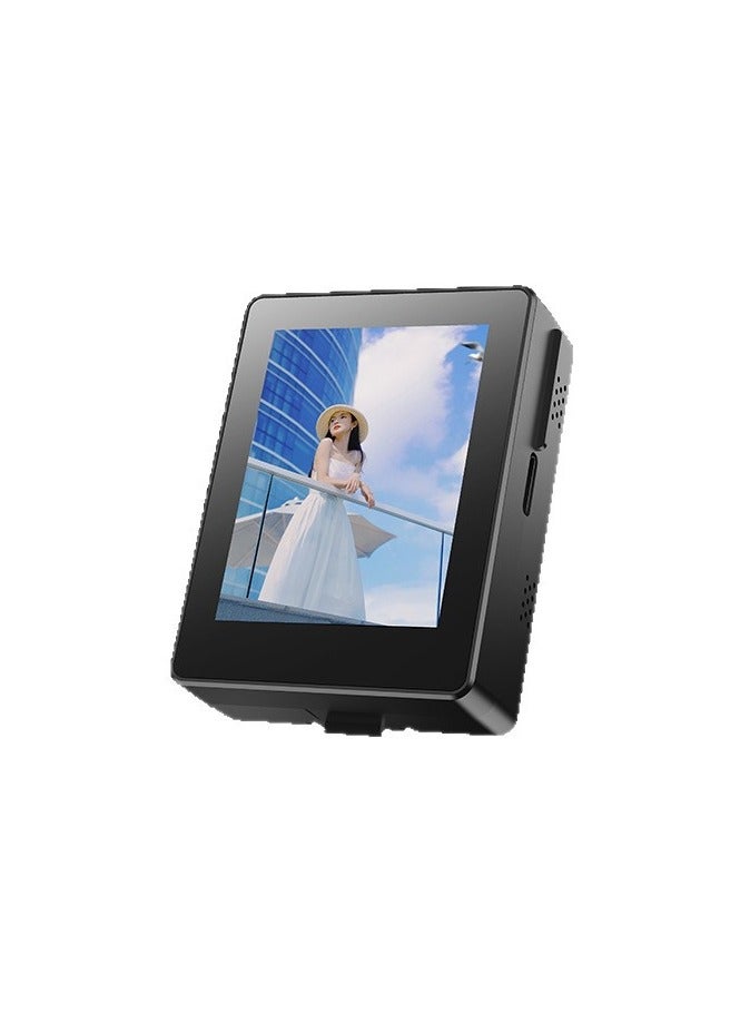 Wireless Phone Screen Mirroring Device for Selfie & Vlog, 2-Inch HD Display, Bluetooth Remote Capture, Compatible with iOS & Android - Image 1