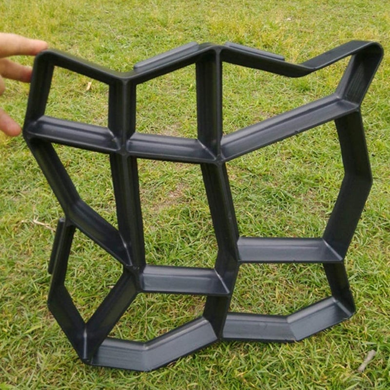 LOMESH LOMESH DIY Plastic Molded Paving Mold Pathmate Maker Mould Garden Stone DIY Pavement Concrete Mold Driveway Paving Brick Patio Mold Walk Maker Mould  - Image 5