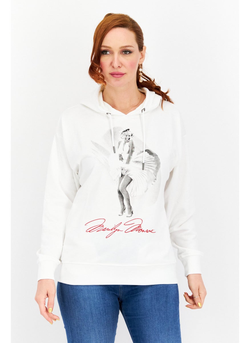 Women Hooded Printed Long Sleeve Sweatshirts, White Combo - pzsku/Z0D88D5020272C76BCBD7Z/45/_/1726109013/30f4fed4-5393-4d4e-aa53-9568bf4af88e