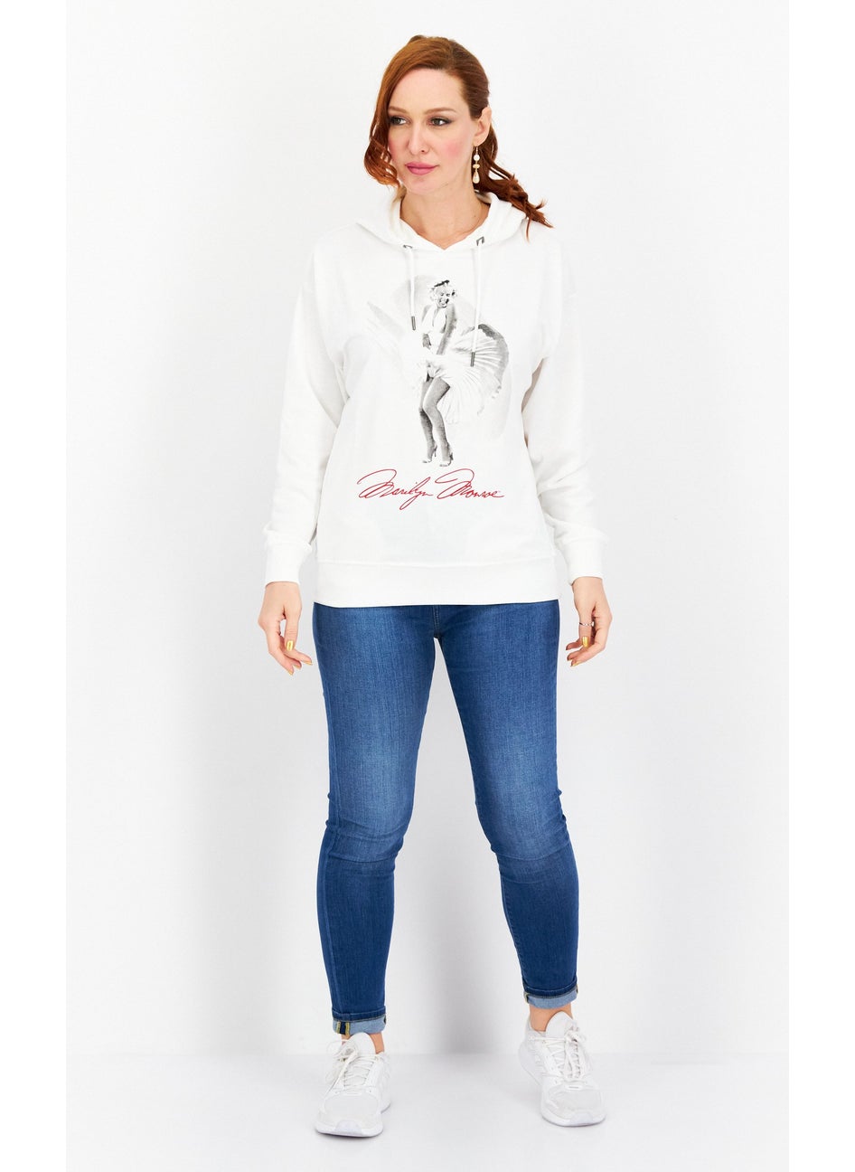 Women Hooded Printed Long Sleeve Sweatshirts, White Combo - pzsku/Z0D88D5020272C76BCBD7Z/45/_/1739801618/169d3080-0a31-4ded-928e-36067329abd9