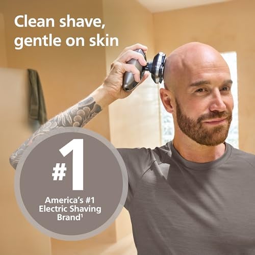 Norelco Philips Norelco Genuine Head Shaver Replacement Heads Compatible with Philips Norelco Head Shaver Pro HS5980 HS7980 and HS9980 Selfsharpening ComfortCut Blades Gentle on Skin 4 Pieces HS74040 - Image 3