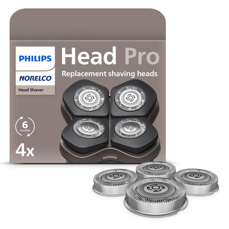 Norelco Philips Norelco Genuine Head Shaver Replacement Heads Compatible with Philips Norelco Head Shaver Pro HS5980 HS7980 and HS9980 Selfsharpening ComfortCut Blades Gentle on Skin 4 Pieces HS74040 - Image 2