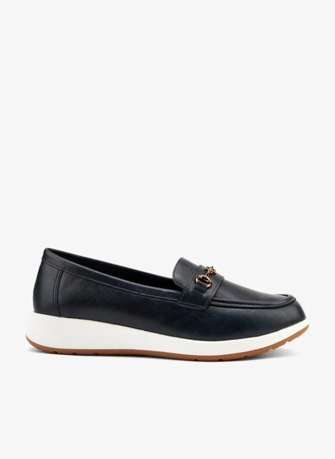 Flora Bella By Shoexpress Metal Accent Slip-On Loafers