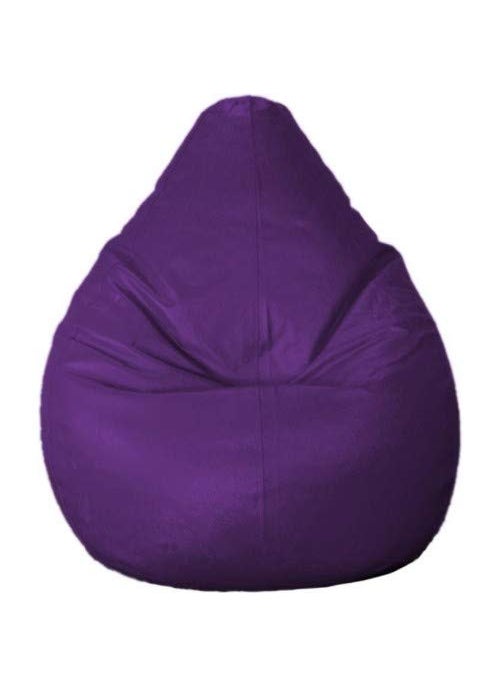 caddyFull caddyFull Leather Bean Bag XXL Without Beans Leatherette Bean Bag Cover for Indoor Living Room Gamer Purple 