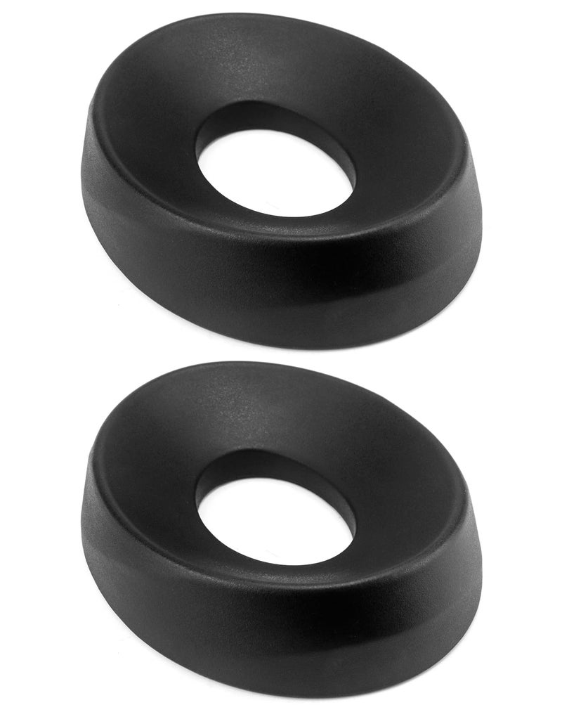 QWORK Motorcycle Helmet Stand Helmet Service Pad 2 Pack Helmet Support Donut Ring for Motorcycle Snowmobile Scooter Helmetsm Black