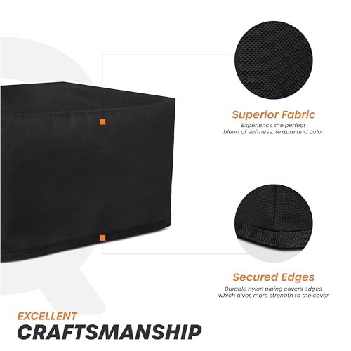 Cranique Dust Proof Printer Cover for HP Deskjet All-in-One 2820 / 2876 / 2878 / 4929 / 4826 (Black) - Image 3