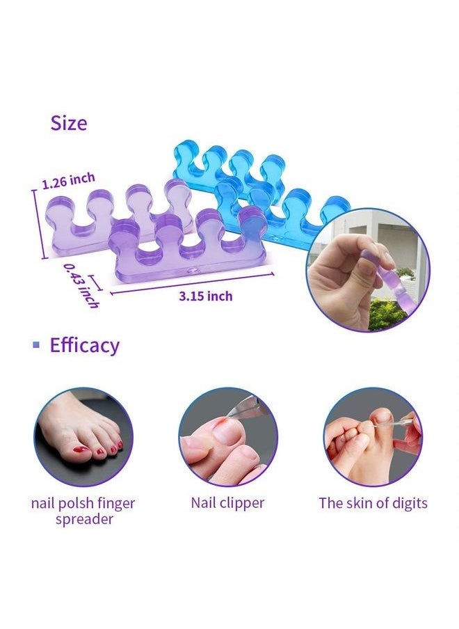 Toe Separators for Nail Polish,Toe Spacers,Pedicure Toe Separators for Separating Toenails or Nails,Easy Finger and Toenail Polish Grooming,Soft Gel Pedicure Kit.