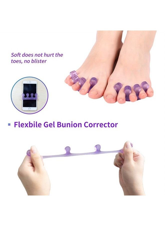 Toe Separators for Nail Polish,Toe Spacers,Pedicure Toe Separators for Separating Toenails or Nails,Easy Finger and Toenail Polish Grooming,Soft Gel Pedicure Kit.
