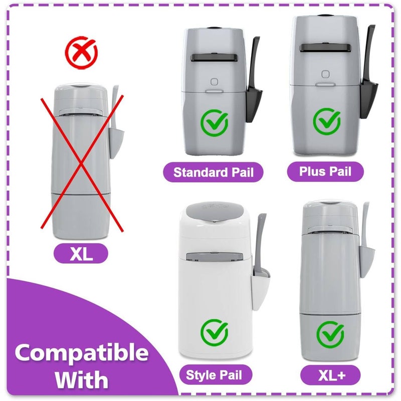 SOHBCLE Cat Litter Refill Bags| 4-Pack Cartridges Compatible with Genie Cat Litter Refills Standard,Plus and Style Pail | Superior Odor Control (NOT Compatible with XL) - Image 2