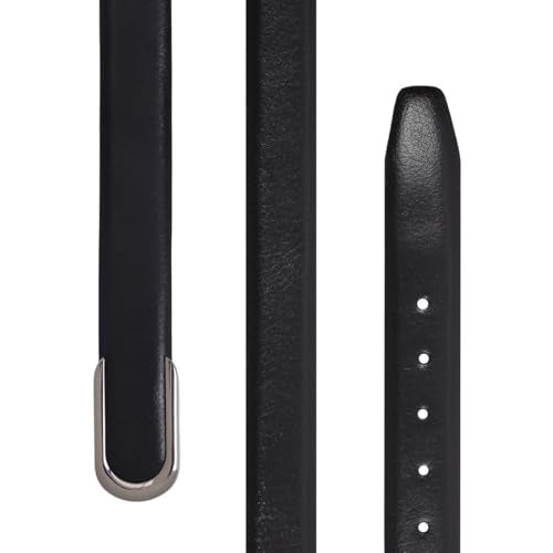 Peluche Pioneer Black Genuine Damasche Leather Profile Belt For Men (Waist Size: 32) - Image 3