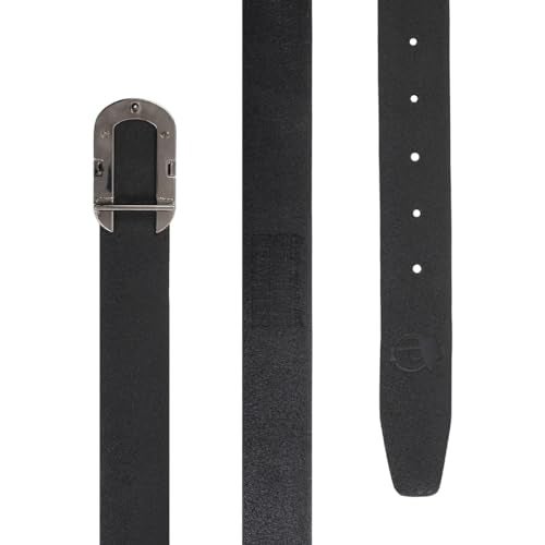 Peluche Pioneer Black Genuine Damasche Leather Profile Belt For Men (Waist Size: 32) - Image 4