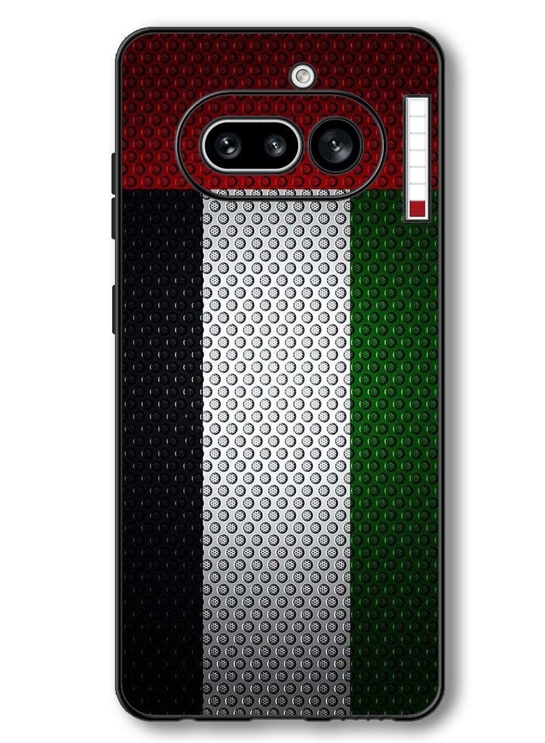 Theodor Case Compatible with Nothing Phone 4a 6.78 Inch Protection Shockproof Bumper Cover UAE Flag - Image 1