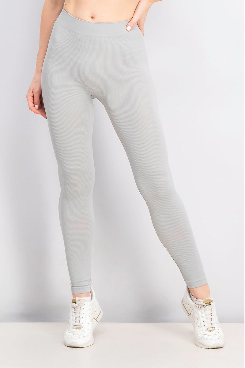 Tchibo ليجنز نسائية سادة، رمادي - Image 1