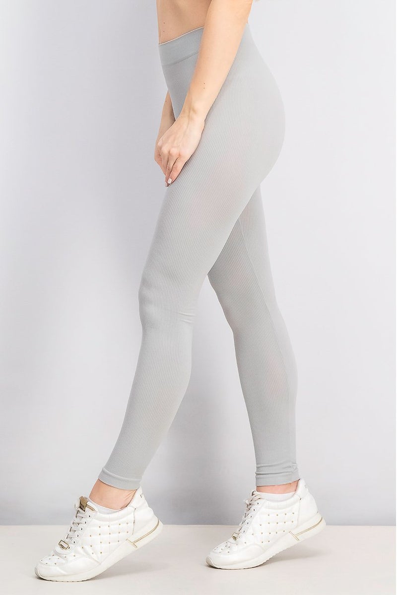 Tchibo ليجنز نسائية سادة، رمادي - Image 2