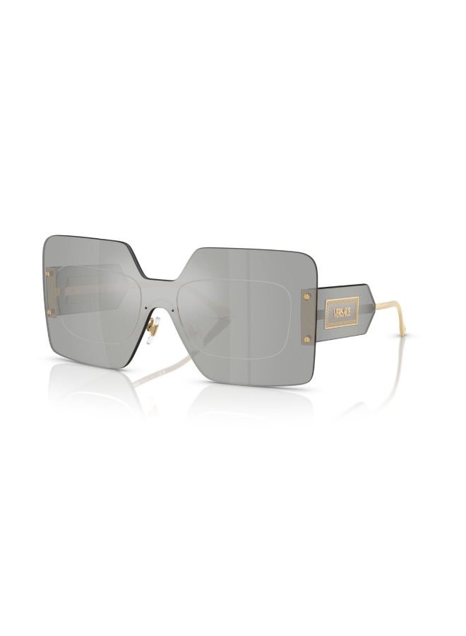 VERSACE Women VE2277 10018V Women's's Rimless Shield Sunglasses - Image 1