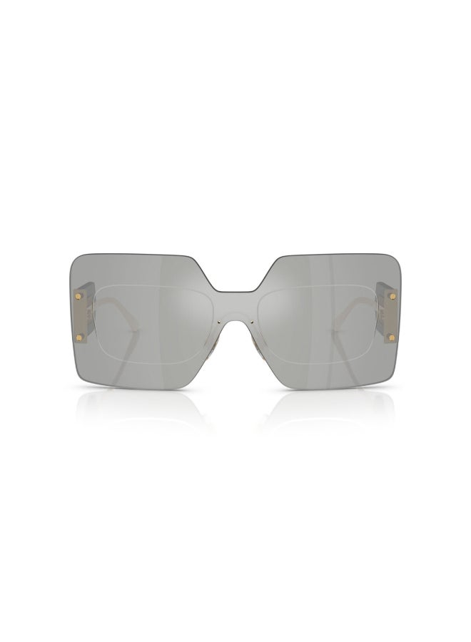 VERSACE Women VE2277 10018V Women's's Rimless Shield Sunglasses - Image 3