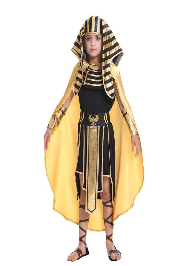 DSplay Boys Egyptian Pharaoh Costume Cosplay Kids Halloween (10-12 years) - Image 3
