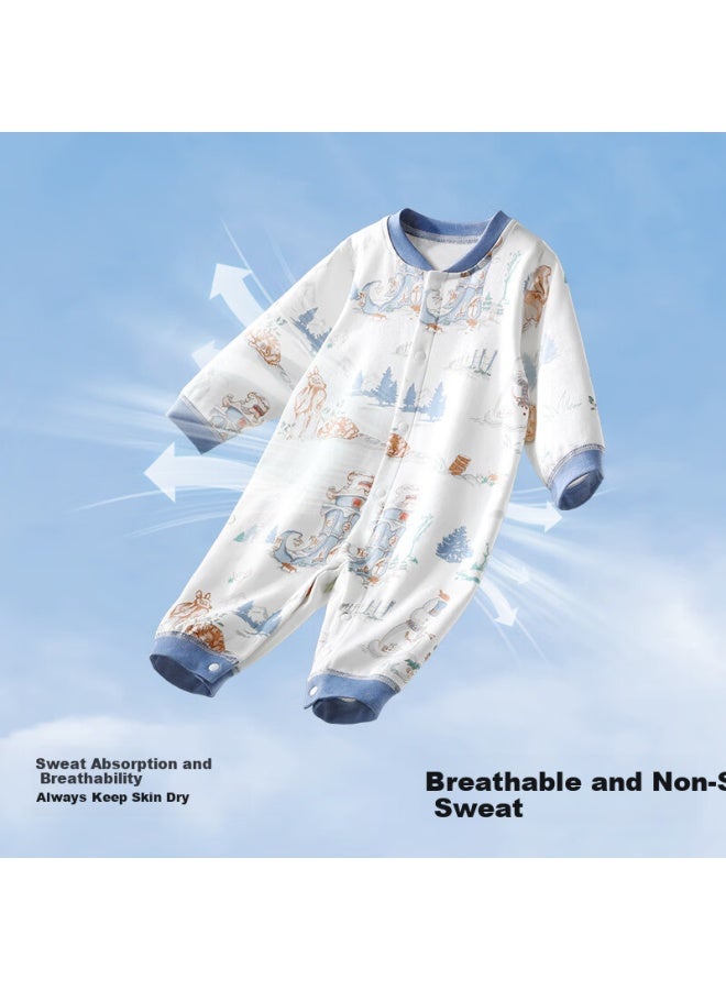 Beptides Beipes ملابس أطفال Baby Clothes طقم الخريف طويل الأكمام قطني خالص طقم نوم أطفال حديثي الولادة لخريف طقم تسلق - Image 1