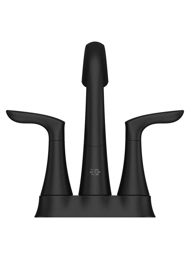 فيستر صنبور حوض حمام من Pfister Weller، مجموعة مركزية 4 بوصات، مقبضان، 3 فتحات، لمسة نهائية سوداء غير لامعة، LG48WRPB - Image 5