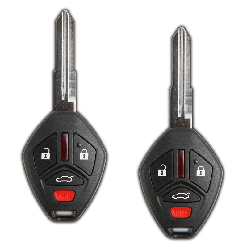 KeylessOption 2X KeylessOption Key Fob Replacement for 2007 2008 2009 2010 2011 2012 Mitsubishi Eclipse Galant Remote 4Button OUCG8D620MA Locksmith Required
