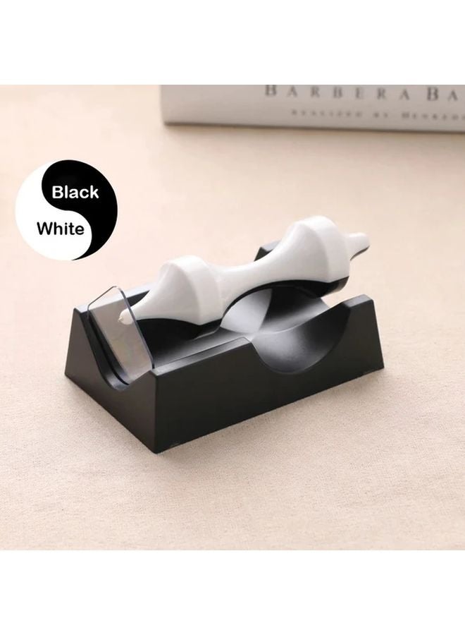 الجيروسكوب الأسود المغناطيسي المعلق ذو الحركة الدائمة بدون بطارية، هدية تعليمية علمية لديكور المنزل - Image 1