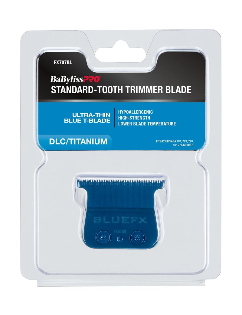 BaBylissPRO Standard-Tooth Trimmer Blade, Ultra-thin blue T-blade for TRIMMERS - Image 3
