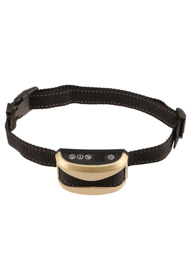 NIBEMINENT Usb Charging Anti Bark Shock Collar Black/Beige