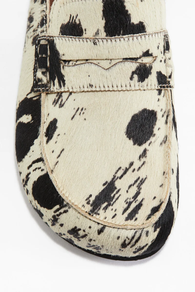 H&M Leather loafer mules