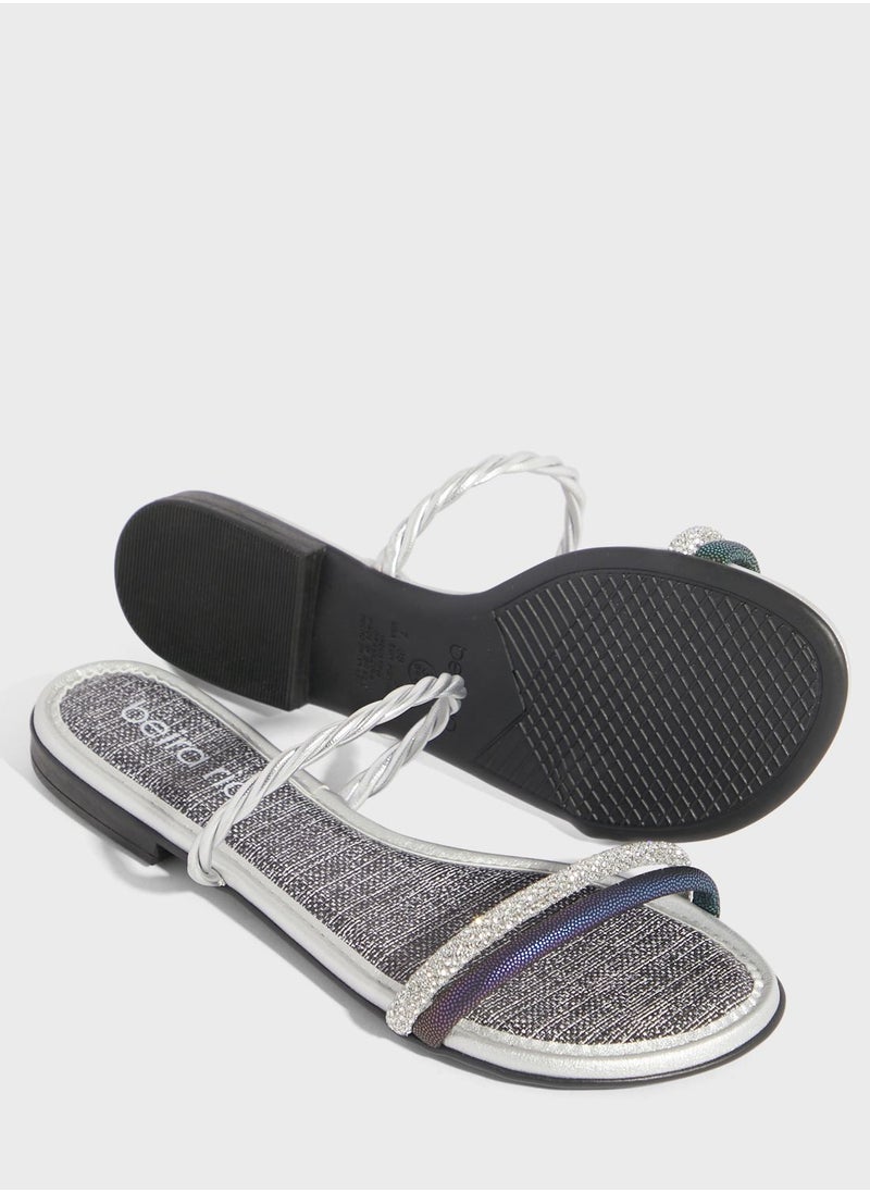 Beira Rio Mary Multi Strap Flat Sandals  - Image 3