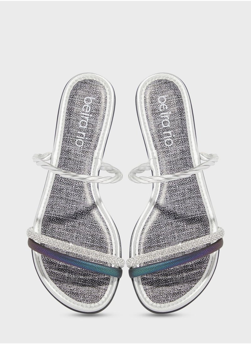 Beira Rio Mary Multi Strap Flat Sandals  - Image 4