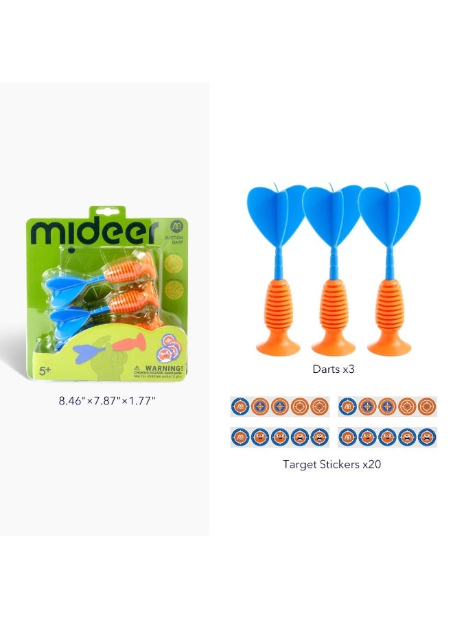 MiDeer Suction Dart Throwing Game for Kids – Safe Soft Dart Target Game with 20 Target Stickers, Indoor & Outdoor Skill Toy for Hand-Eye Coordination, Family Party Game for Kids Age 3+ - Image 2