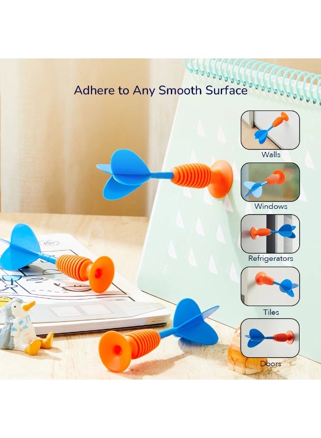 MiDeer Suction Dart Throwing Game for Kids – Safe Soft Dart Target Game with 20 Target Stickers, Indoor & Outdoor Skill Toy for Hand-Eye Coordination, Family Party Game for Kids Age 3+ - Image 5