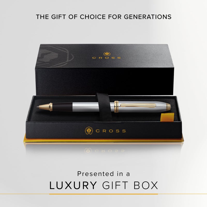 Cross Townsend Medalist Refillable Rollerball Pen, 23 Carat Gold-Plated Appointments, Includes Luxury Gift Box - Image 4