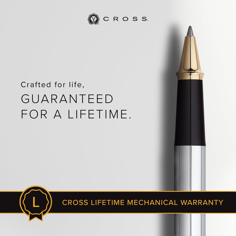 Cross Townsend Medalist Refillable Rollerball Pen, 23 Carat Gold-Plated Appointments, Includes Luxury Gift Box - Image 3