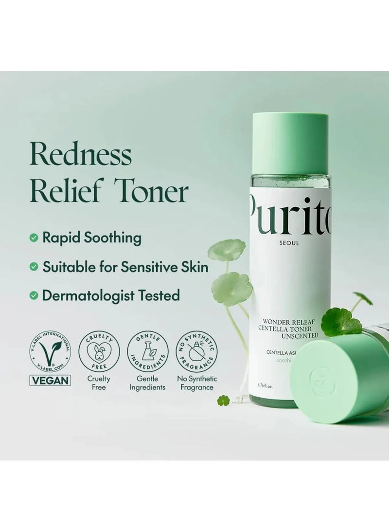 PURITO Wonder Releaf Centella Toner Unscented 200ml - Image 2