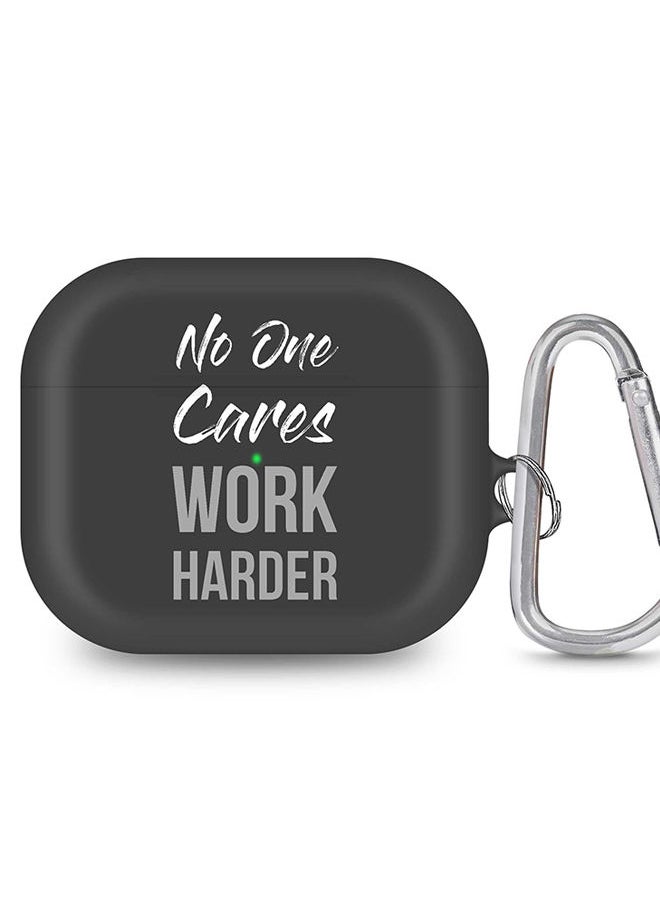 Stylizedd - StylePods Case for Airpods 3rd Gen Case With Anti-Lost Keychain -  Work Harder - Image 1