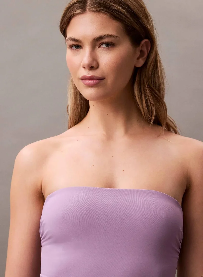Calvin Klein Lilac Quartz Bandeau Swimsuit - CK Essentials for Women | Best Price UAE