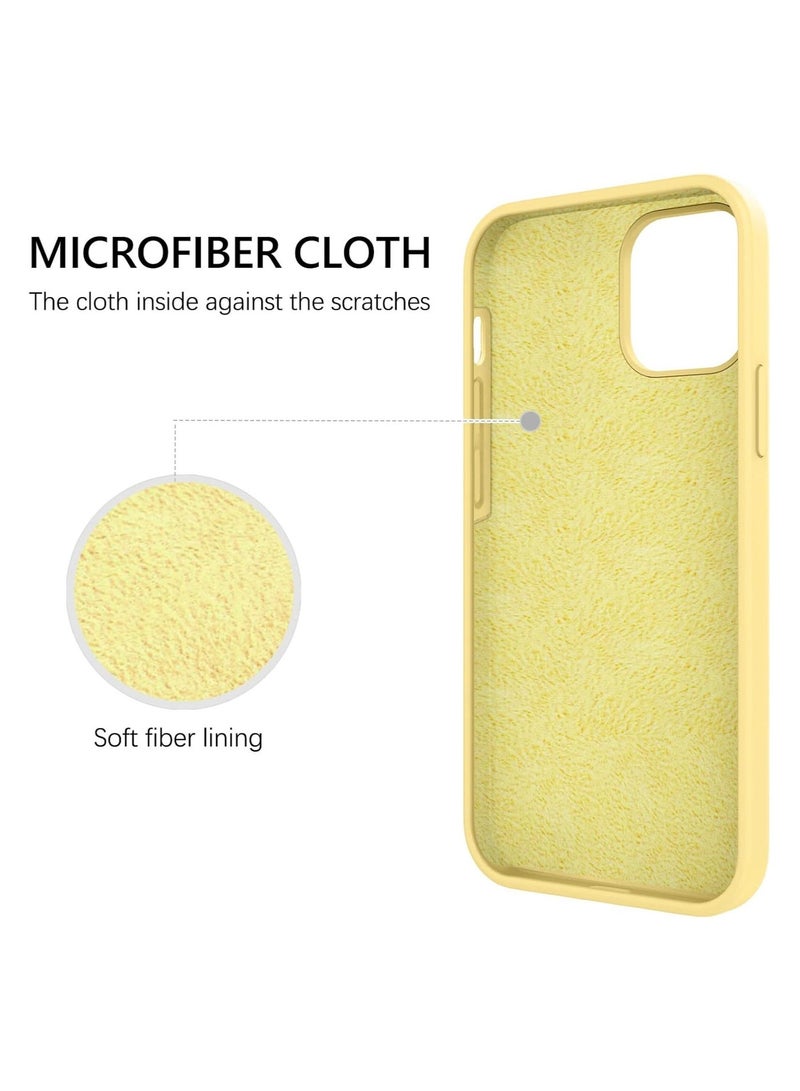 ACLIX Premium Liquid Silicone Case for iPhone 13 and iPhone 14 Slim Fit, Soft Touch with Microfiber Lining & Enhanced Camera Protection - Durable & Anti-Fingerprint | Yellow - Image 3