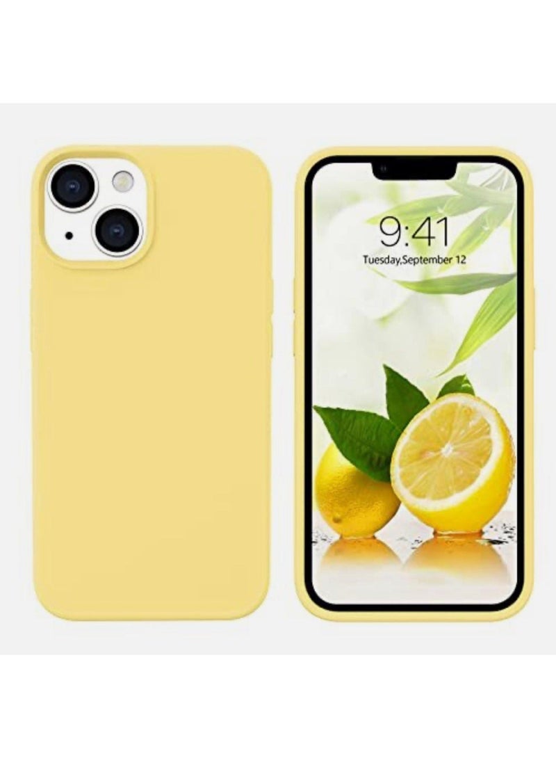 ACLIX Premium Liquid Silicone Case for iPhone 13 Slim Fit, Soft Touch with Microfiber Lining & Enhanced Camera Protection - Durable & Anti-Fingerprint | Yellow - Image 1