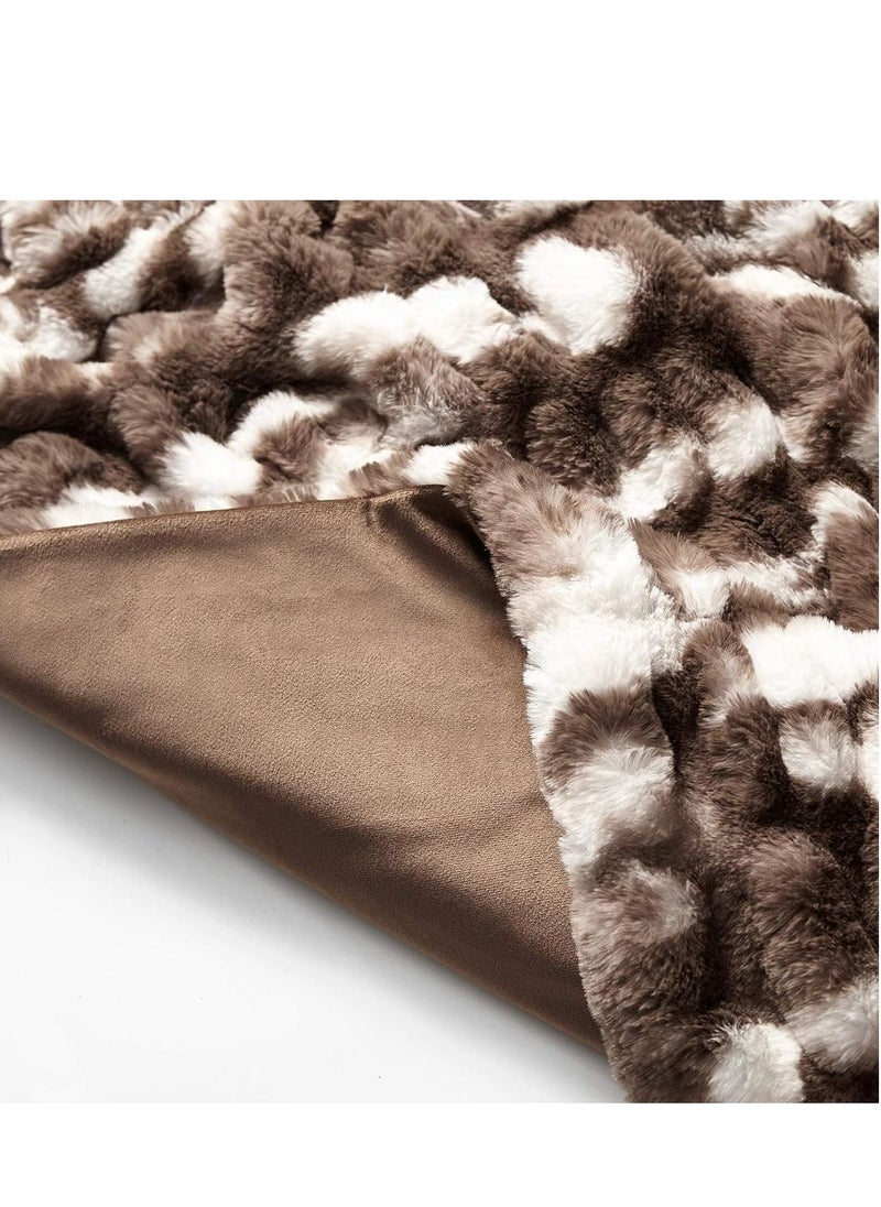 Fluffy Faux Fur Weighted Blanket ,Luxury & Fuzzy Blanket Throw, Cosy & Relaxing Blanket,(Coffee Color, 60''x80'' 20lbs) - pzsku/Z0D89F30356624D7309F4Z/45/_/1731131102/c8e8731f-bce6-4151-93d0-4fa7dbd15936